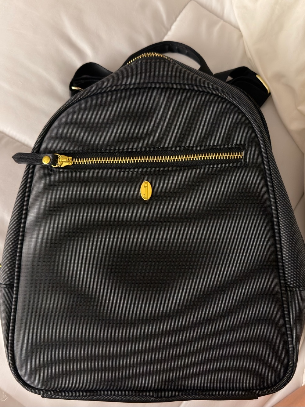 Idaho Jones Claremont Small Diaper Bag Backpack Black Gold